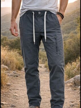 Vuori  Gray Ripstop Climber Pants